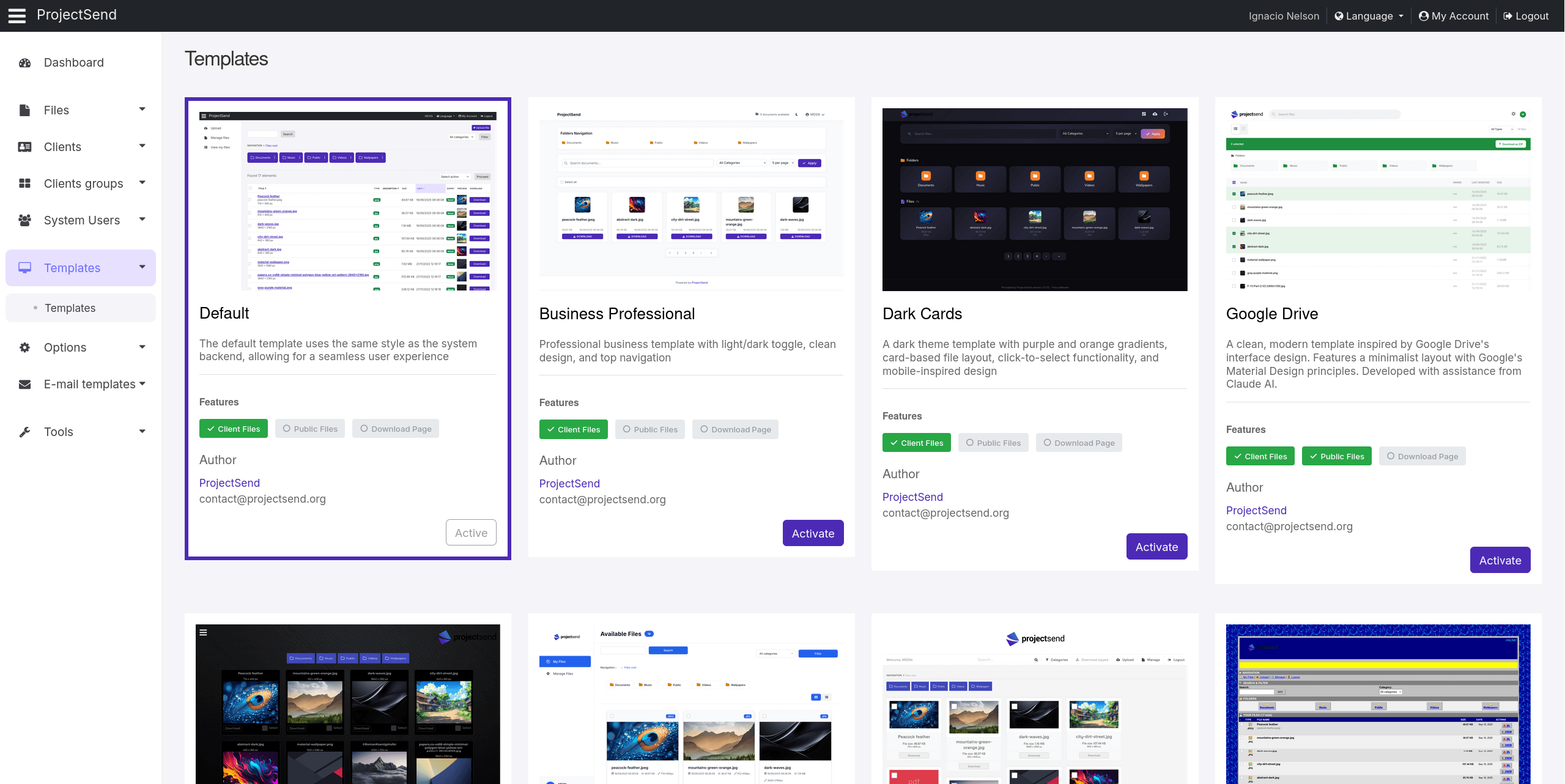 New Theme Gallery
